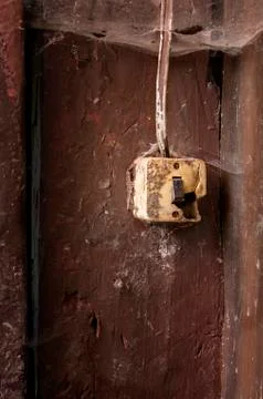 Broken Light Switch Fotos Stock