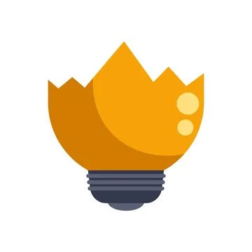 Broken lightbulb representing creative block and losing ideas イラスト素材