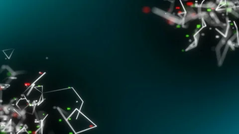 Broken lines and changing numbers.Digital Data Points Network Loop.Seamless loop Stock Footage 102735389