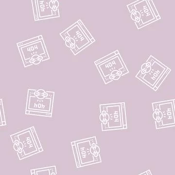 Broken link 404 error line seamless pattern イラスト素材
