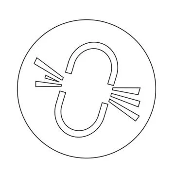 Broken Link Icon Stock Illustration