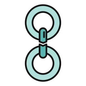 Broken link icon indicating network disconnection Illustrazione stock