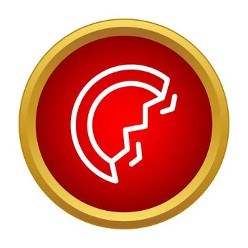Broken link icon representing a network problem Illustrazione stock