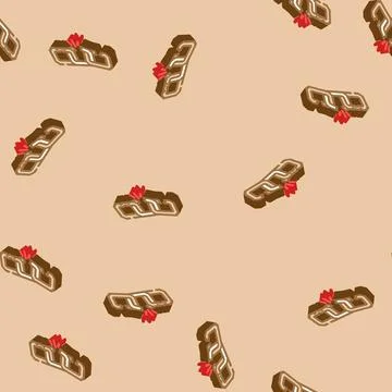Broken link isometric icon seamless pattern イラスト素材