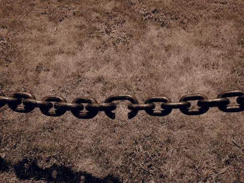 The Broken Link 库存照片