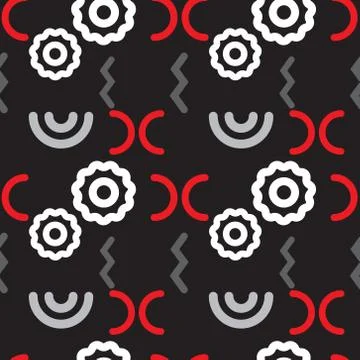 Broken link structure seamless pattern イラスト素材