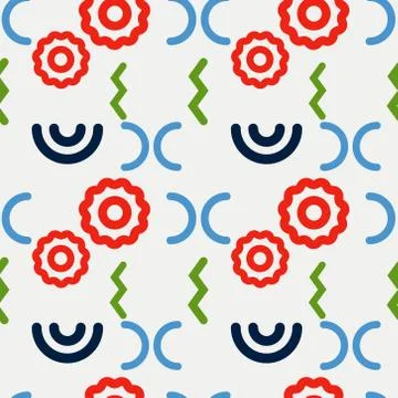 Broken link structure seamless pattern イラスト素材