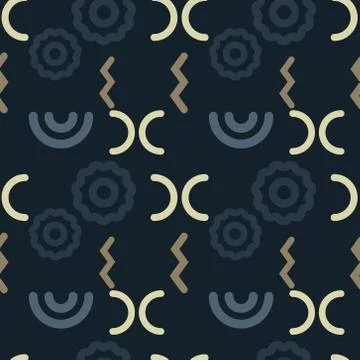 Broken link structure seamless pattern Illustrazione stock