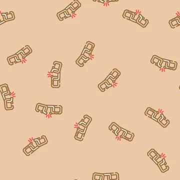Broken link vector seamless pattern 스톡 일러스트