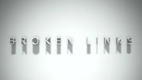 Broken links 3D title animation white text on a white background Stock Footage 299373313