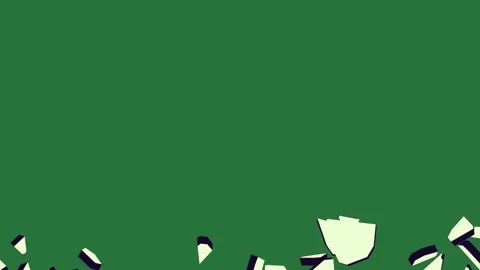 Broken Looping With Pieces Transparent Background Animation Stock Footage 338017654