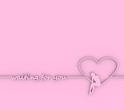 Broken love metaphor Illustrazione stock