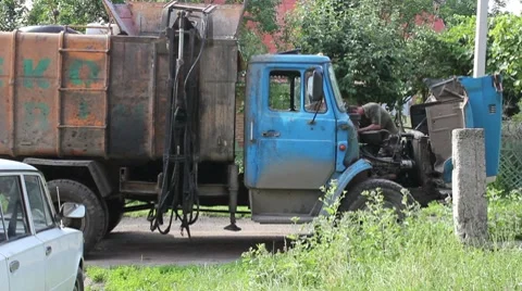 Broken machine Stock Footage 7749344