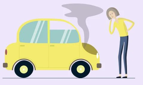 Broken machine Stock Illustration