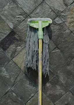 A broken manual mop Stock Photos