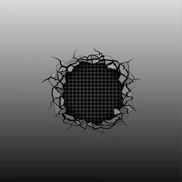 Broken Metal background Illustrazione stock