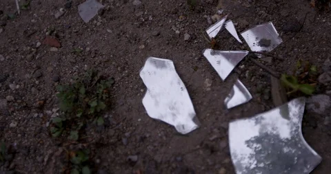 Broken mirrior Stock Footage 127126180