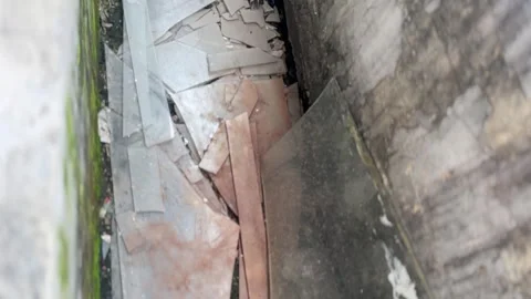 Broken mirror Stock Footage 282170533