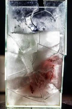 Broken mirror Fotos Stock