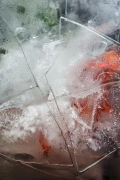 Broken mirror Fotos Stock