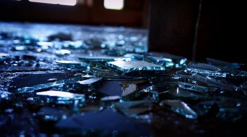 Broken mirror 写真素材