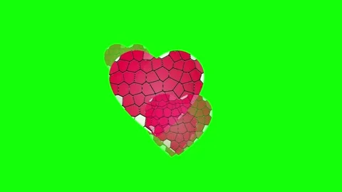 Broken Motion Isolated Green Screen Stock Video 库存影片 345497234