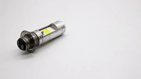 Broken motorcycle light bulb Foto stock