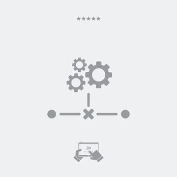 Broken network connection icon Stock Illustration