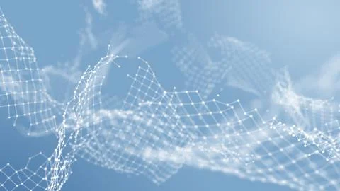 Broken network connection' visualisation. Stock Illustration