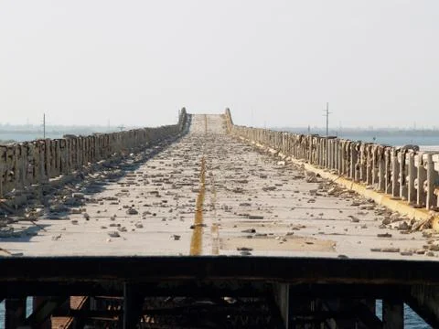 Broken Old Bridge Foto stock