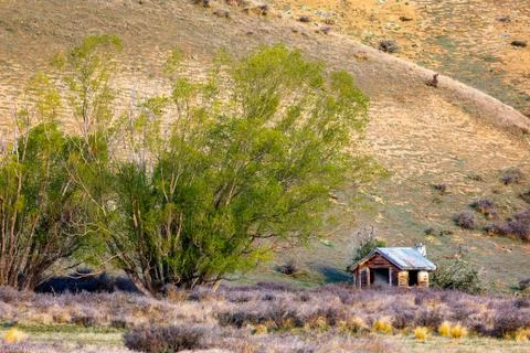 A Broken Old Cabin Foto stock