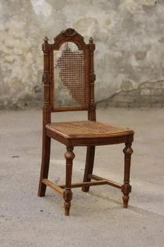 Broken old chair. Stock Photos