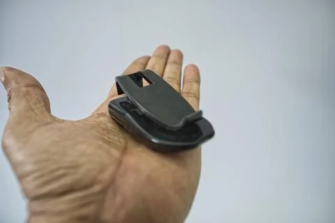 Broken old electronic gate remote control Stock Photos