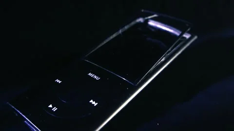 Broken Old Music Player With a Detached Screen Stock Footage 338993895