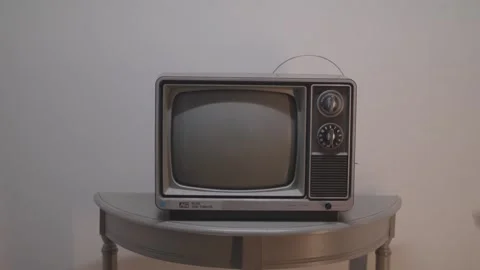 Broken Old TV Stock Footage 171298401