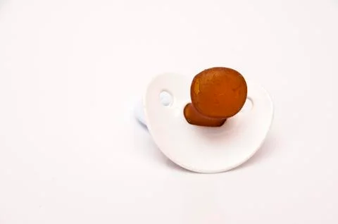 Broken pacifier Foto stock