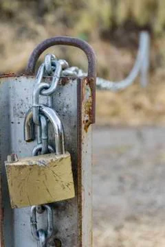 Broken padlock Stock Photos