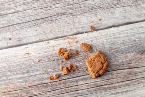 Broken part of cookies Stock Photos