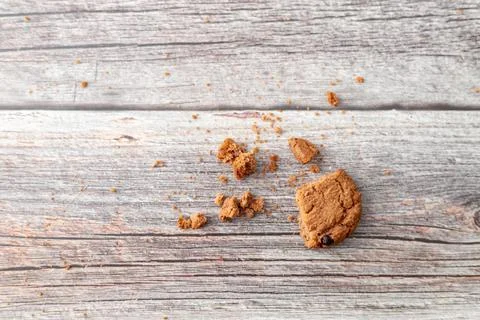 Broken part of cookies Stock Photos