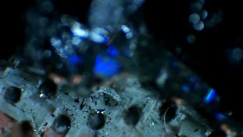 The broken part of the screen under a microscope Video stock 84818538