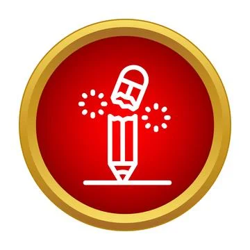 Broken pencil experiencing creative block or problem icon Stockillustratie