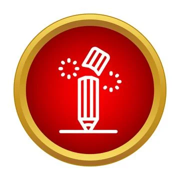 Broken pencil icon representing failure and error 스톡 일러스트