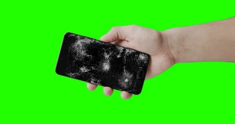 Broken phone in the hand Stock-Footage 125204606