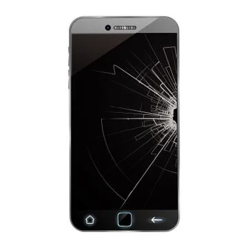Broken phone Stock Illustration