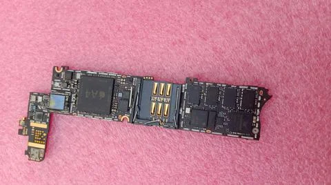 Broken Phone Microprocessor, Stock Photos