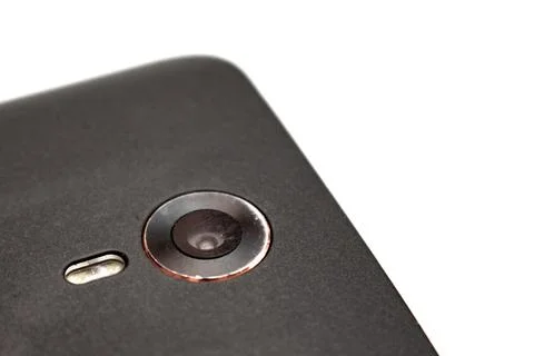 Broken phone on the white background Stock Photos