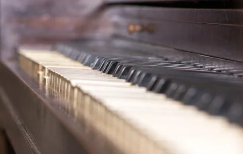 Broken piano Stock Photos