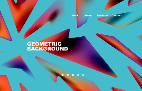 Broken pieces abstract background. Trendy background for your landing page Illustrazione stock