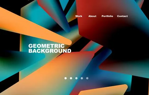 Broken pieces abstract background. Trendy background for your landing page 스톡 일러스트