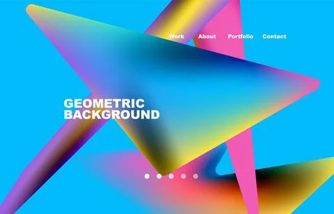 Broken pieces abstract background. Trendy background for your landing page Stock Illustration